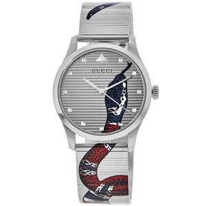 GUCCI G-Timeless 38mm King Snake Steel Unisex Watch YA1264123
